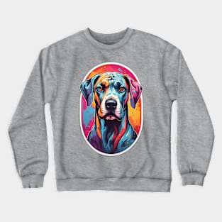 Rainbow Great Dane Crewneck Sweatshirt